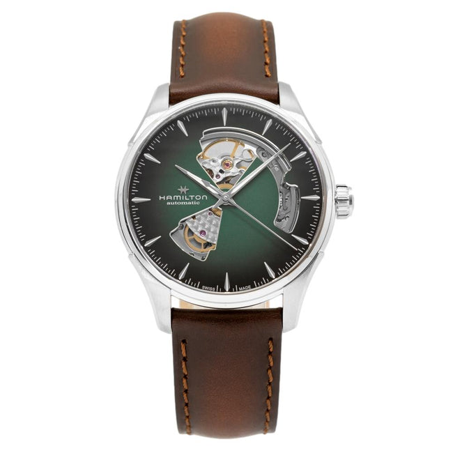 Hamilton H32675560 Jazzmaster openheart Geen Dial Watch