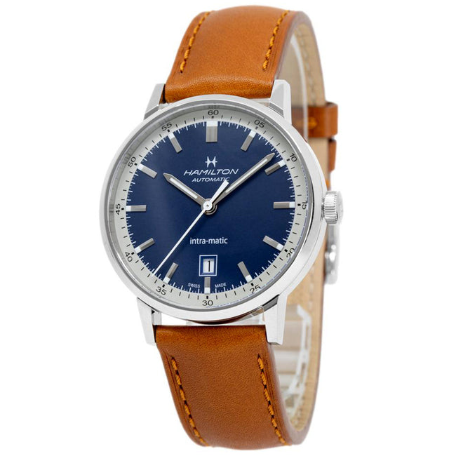 Hamilton Men's H38425540 American Classic Blue Dial Watch