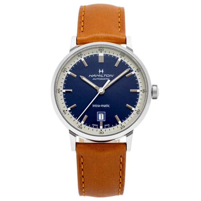 Hamilton Men's H38425540 American Classic Blue Dial Watch