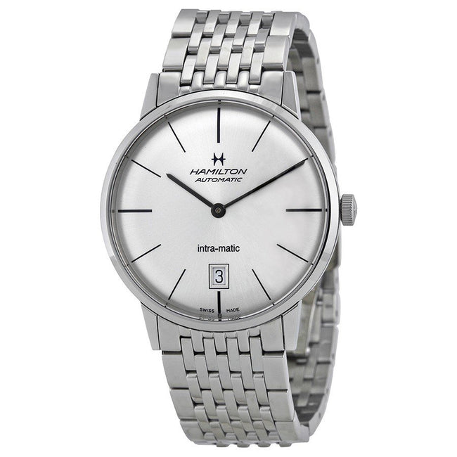 Hamilton Men's H38455151 Intra-Matic Silver Dial Watch