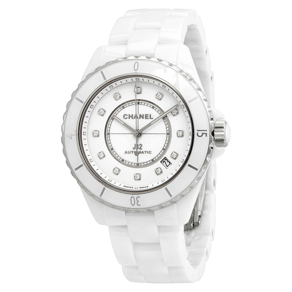 Chanel J2 H5705 White Dial Date Diamonds  Watch