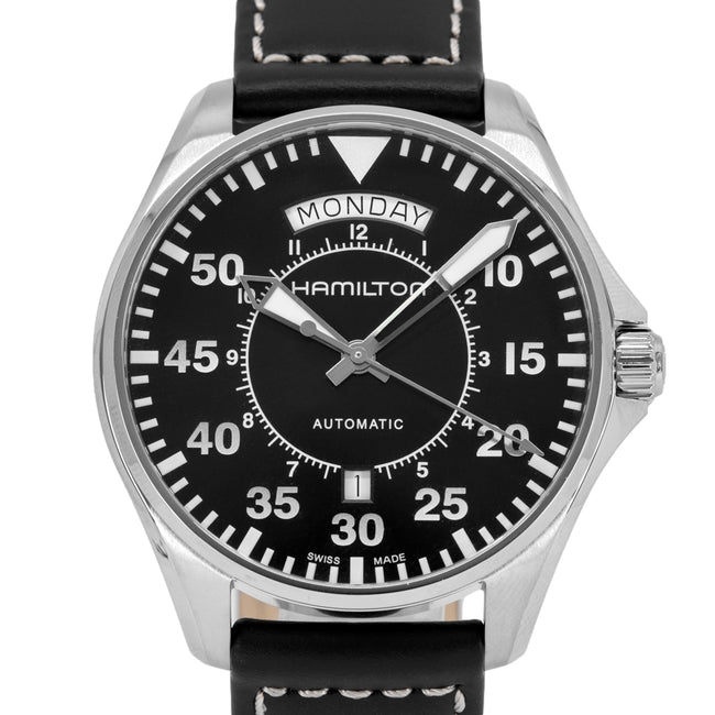 Hamilton Men's H64615735 Khaki Aviation Pilot Day Date Watch