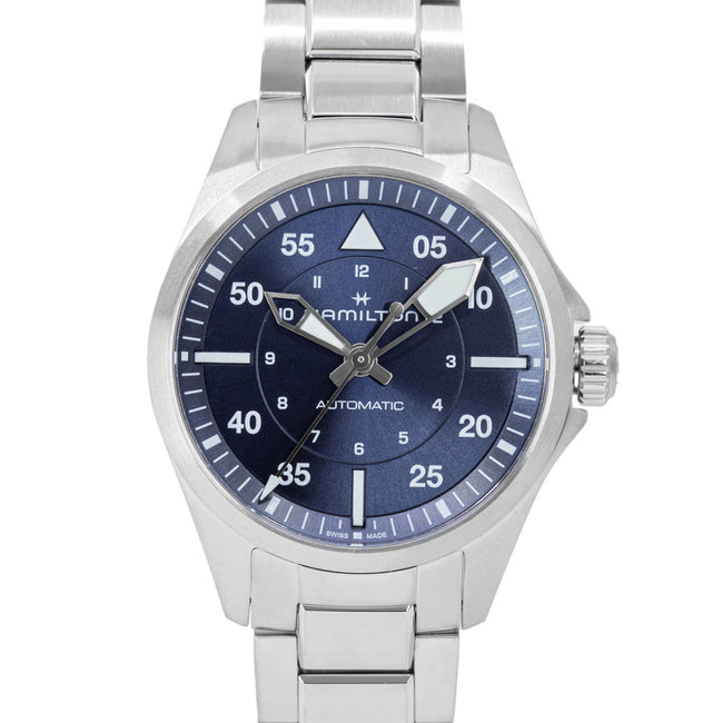 Hamilton Men's H64635140 Khaki Aviation Pilot Blue Dial Auto