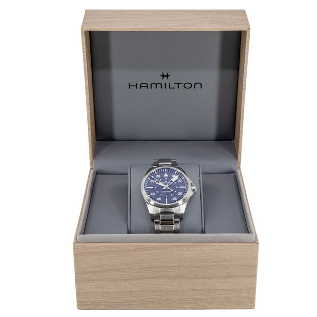 Hamilton Men's H64635140 Khaki Aviation Pilot Blue Dial Auto