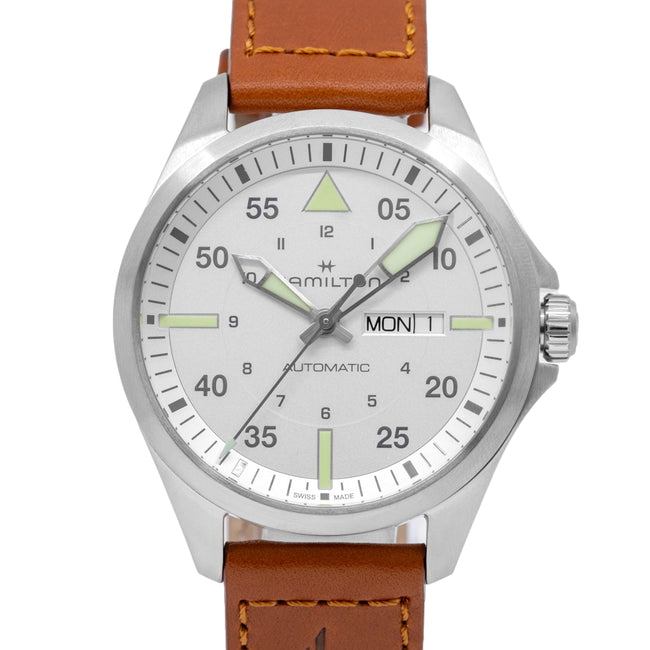 Hamilton H64635550 Khaki Aviation Pilot White Dial Automatic