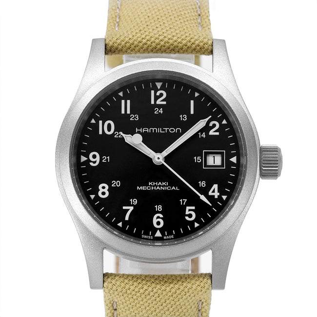 Hamilton Men's H69439933 Khaki Field Black Dial