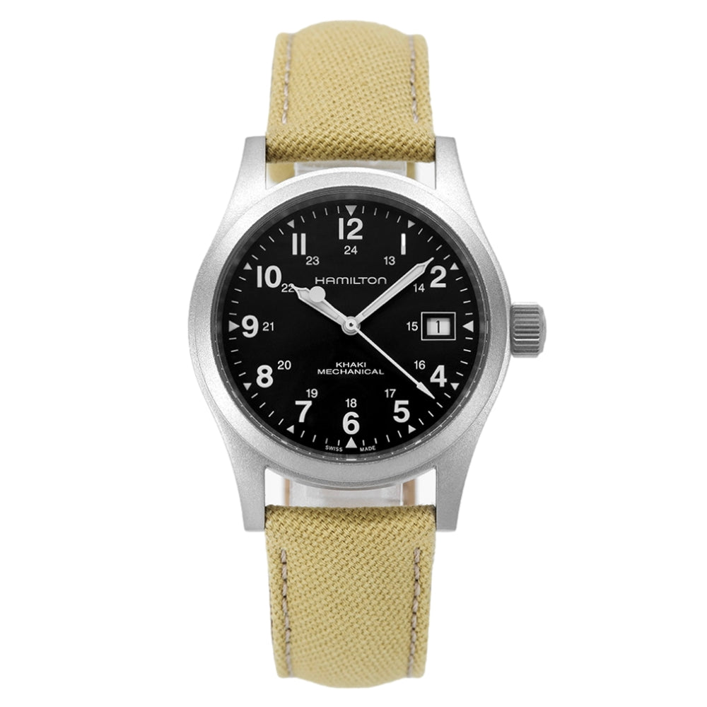 Hamilton Men's H69439933 Khaki Field Black Dial