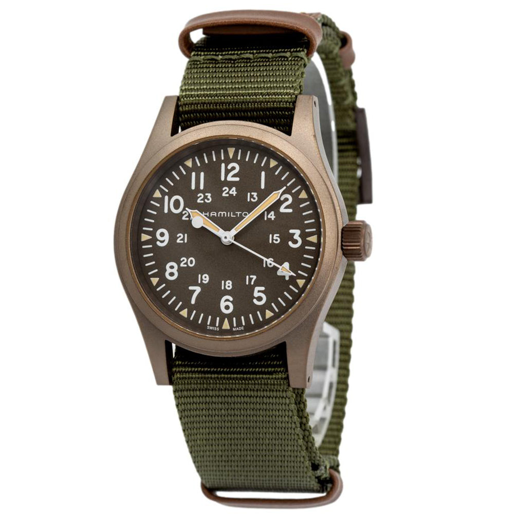 Hamilton Men's H69449961 Khaki Field Green Dial Watch