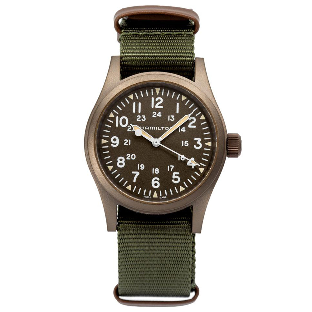 Hamilton Men's H69449961 Khaki Field Green Dial Watch