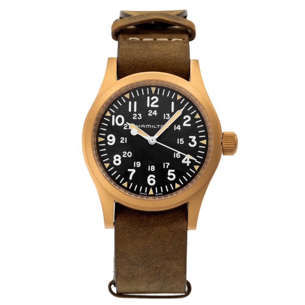 Hamilton Men's H69459530 Khaki Field Bronze Mechanical