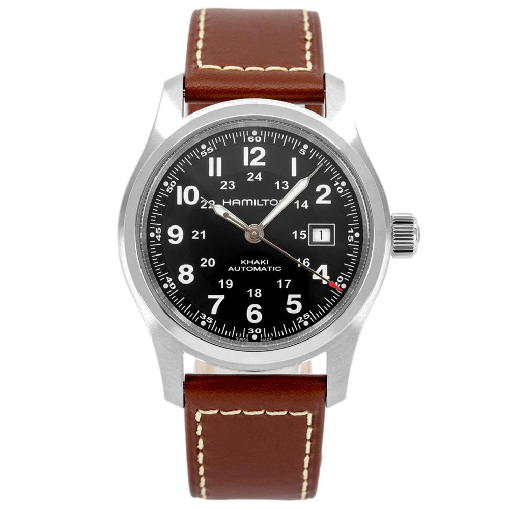 Hamilton Men's H70555533 Khaki Field Black Dial Watch