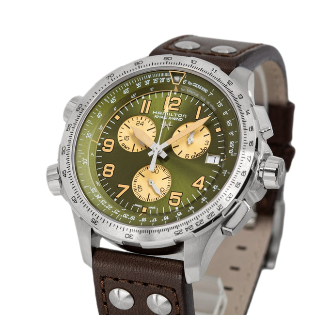 Hamilton Men's  H77932560 Khaki Aviation X-Wind GMT Chrono