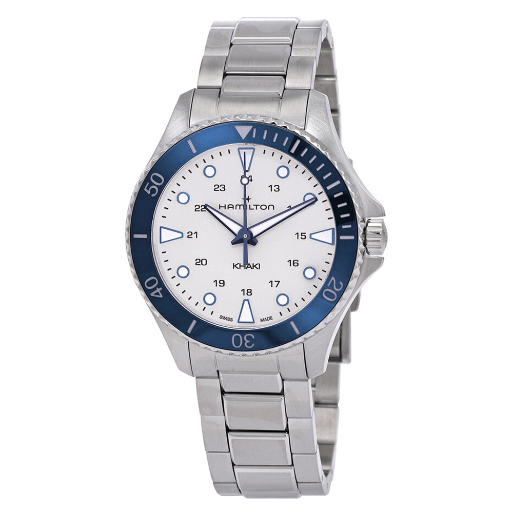 Hamilton Men's H82231150 Khaki Navy Scuba White Dial Quartz.