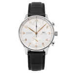 IWC Men's IW371604 Portugieser Chrono Silver Dial Watch