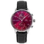 IWC Men's IW371616 Portugieser Red Dial Auto Chronograph