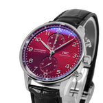 IWC Men's IW371616 Portugieser Red Dial Auto Chronograph