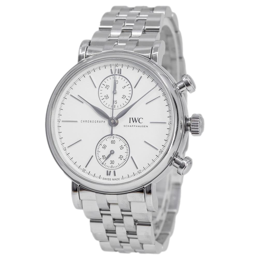 IWC IW391503 Portofino 39mm White Dial Automatic Chronograph