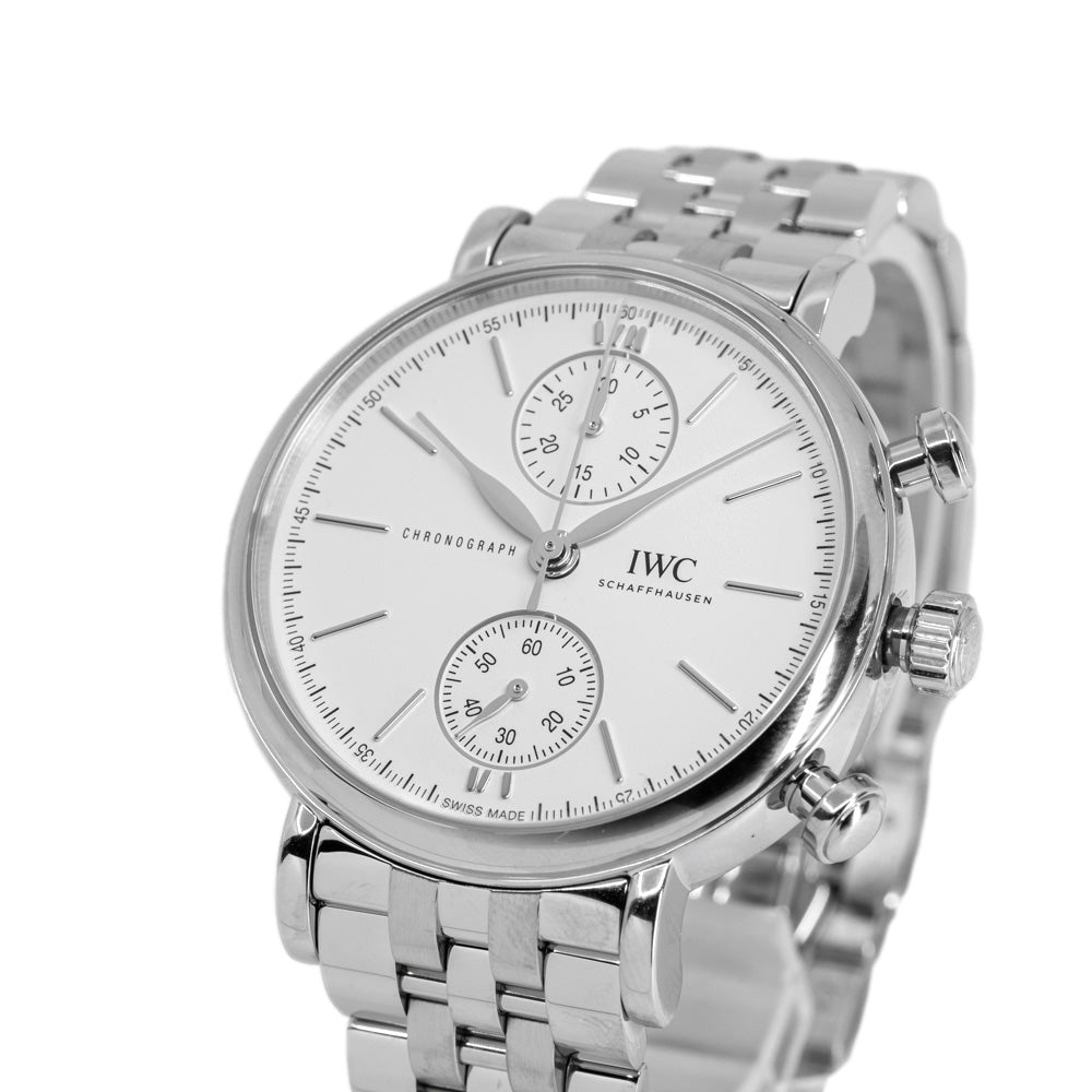 IWC IW391503 Portofino 39mm White Dial Automatic Chronograph