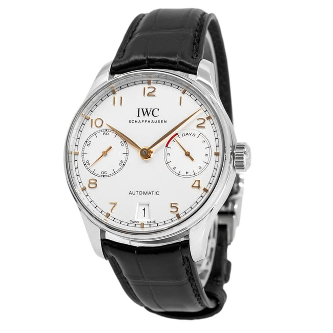 IWC Men's IW500704 Portuguese White Dial Watch