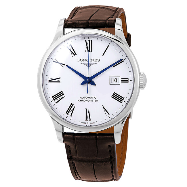 Longines Men's L2.821.4.11.2 Record 40mm Auto Chronometer