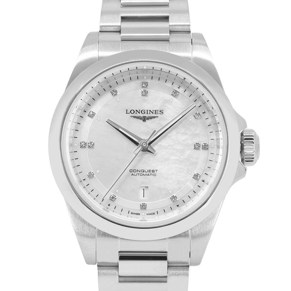 Longines Women's L3.320.4.87.6 Conquest MOP Diamonds Auto