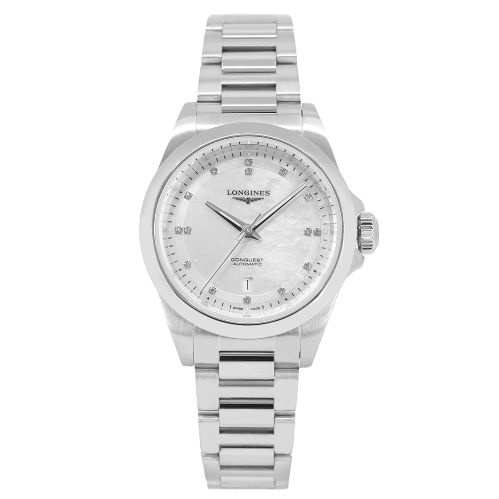 Longines Women's L3.320.4.87.6 Conquest MOP Diamonds Auto