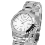 Longines Women's L3.376.4.76.6 Conquest Silver Dial Quartz