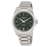 Longines Women's L3.430.4.07.6 Conquest 34mm Green Dial Auto