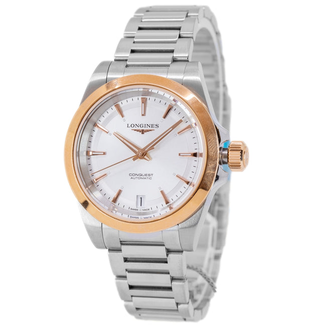 Longines Women's L3.430.5.72.6 Conquest 34mm Rose Gold Auto