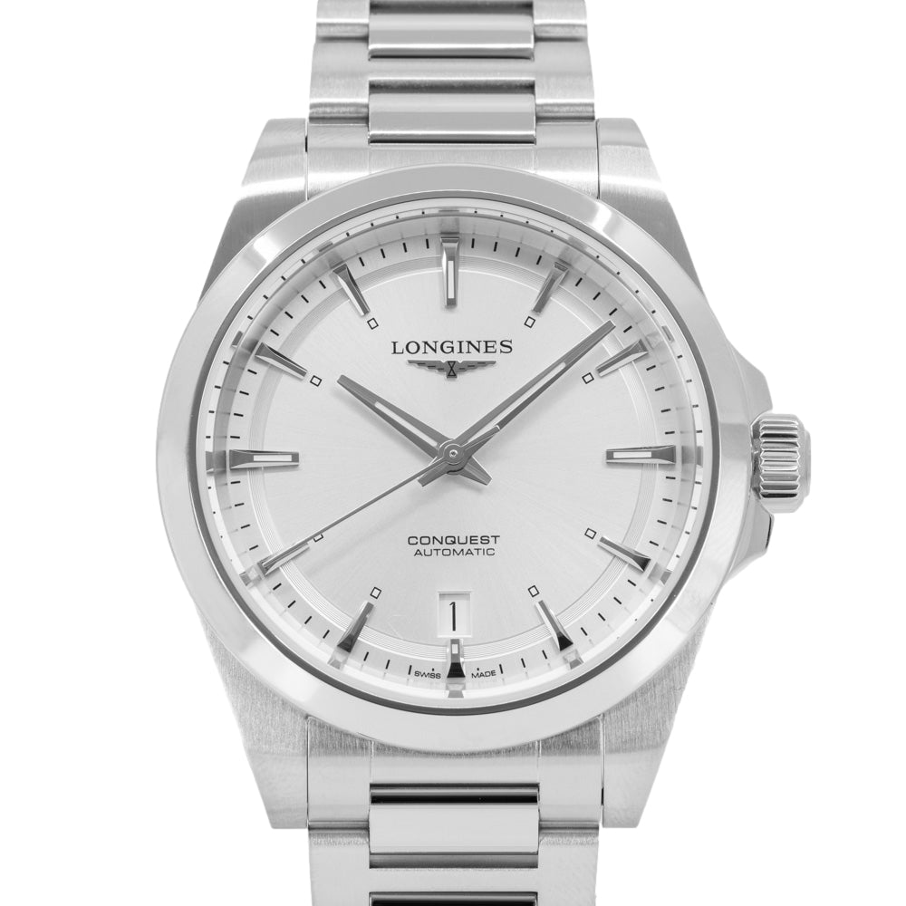 Longines Men's L3.720.4.72.6 Conquest Silver Dial Automatic