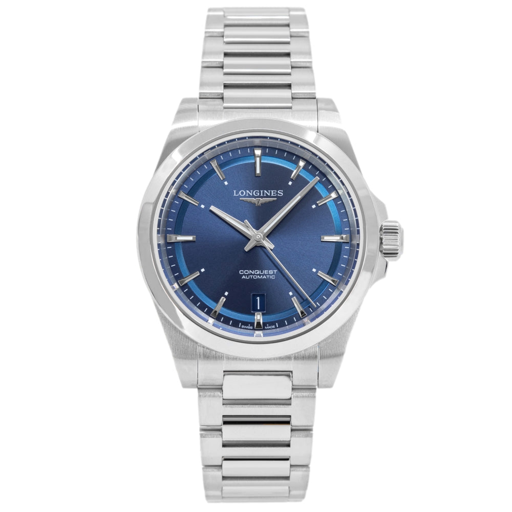 Longines Men's L3.720.4.92.6 Conquest Blue Dial Automatic