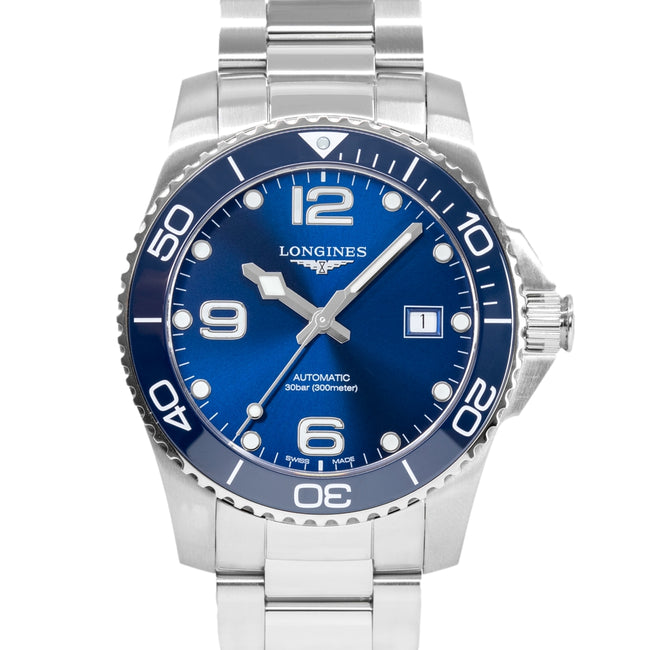 Longines Men's L3.781.4.96.6 HydroConquest Blue Dial Watch