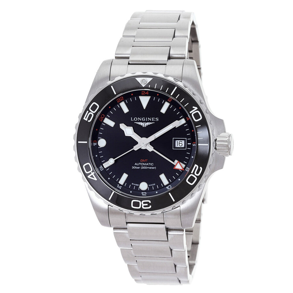 Longines Men's L3.790.4.56.6 HydroConquest GMT Automatic