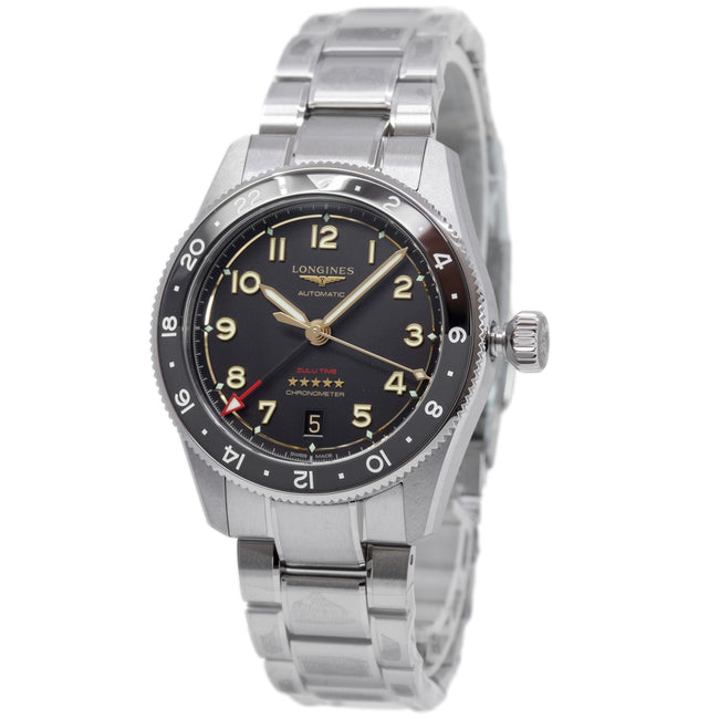 Longines L3.802.1.53.6 Spirit Zulu Time Titanium 39mm Auto