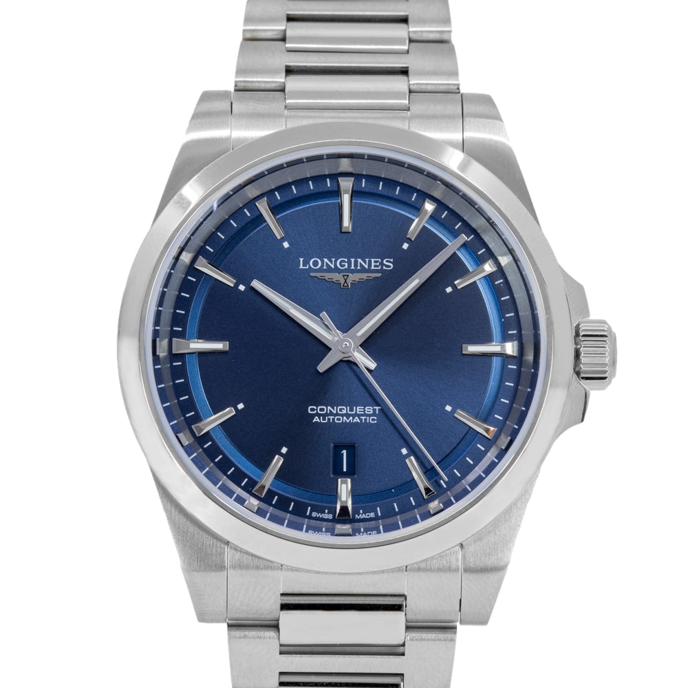 Longines Men's L3.830.4.92.6 Conquest Blue Dial Automatic