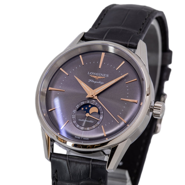 Longines Men's watch/Unisex L4.815.4.52.2 Flagship Heritage Moonphase Auto