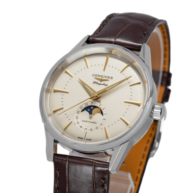 Longines Men's L4.815.4.78.2 Flagship Heritage Automatic