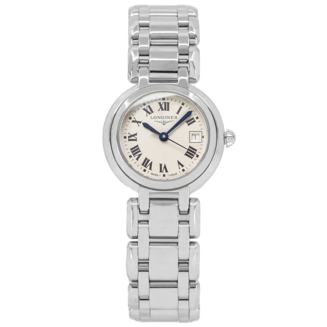 Longines Women's L8.110.4.71.6 PrimaLuna Silver Dial Watch