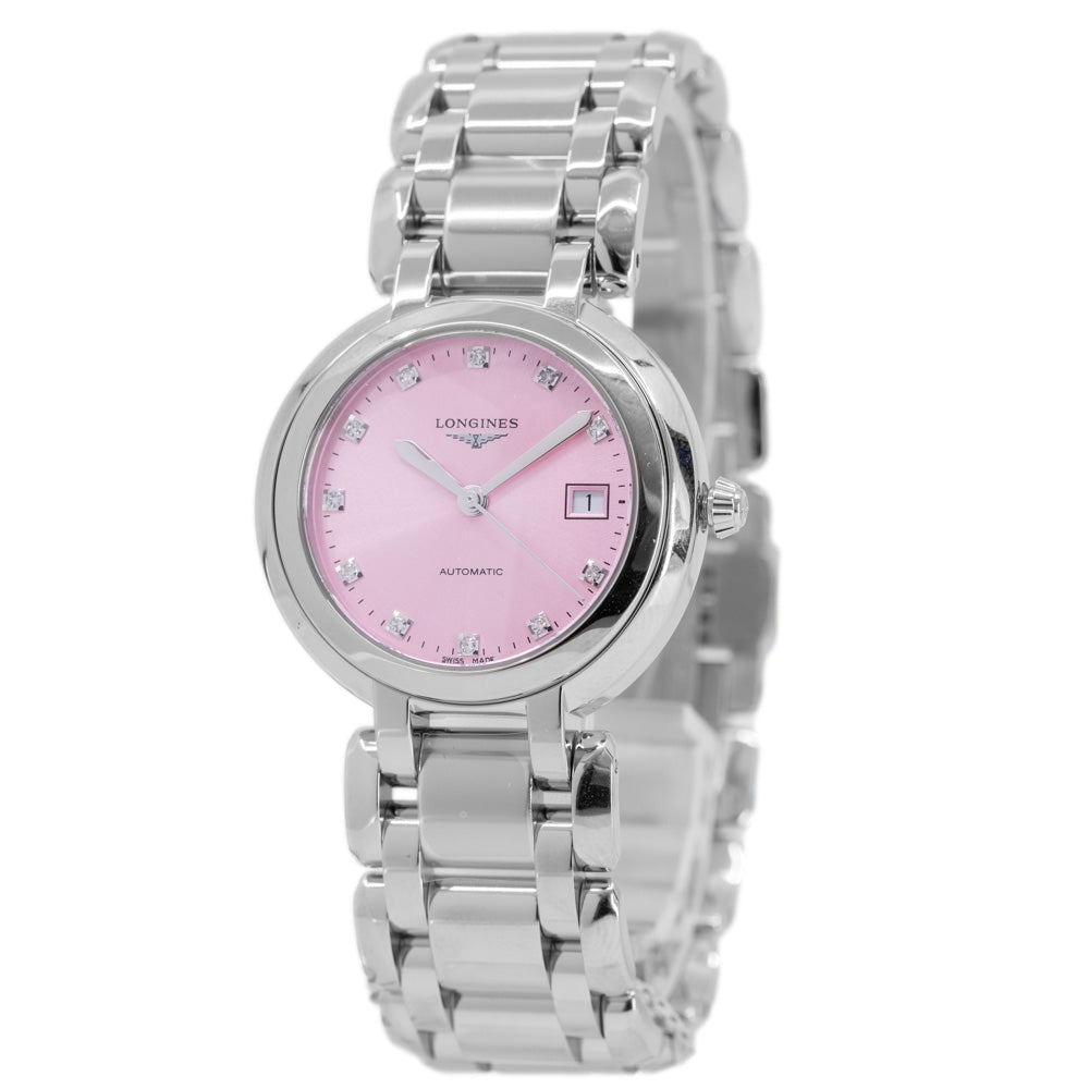 Longines Women's L8.113.4.99.6 Primaluna 30mm Pink Dial Auto