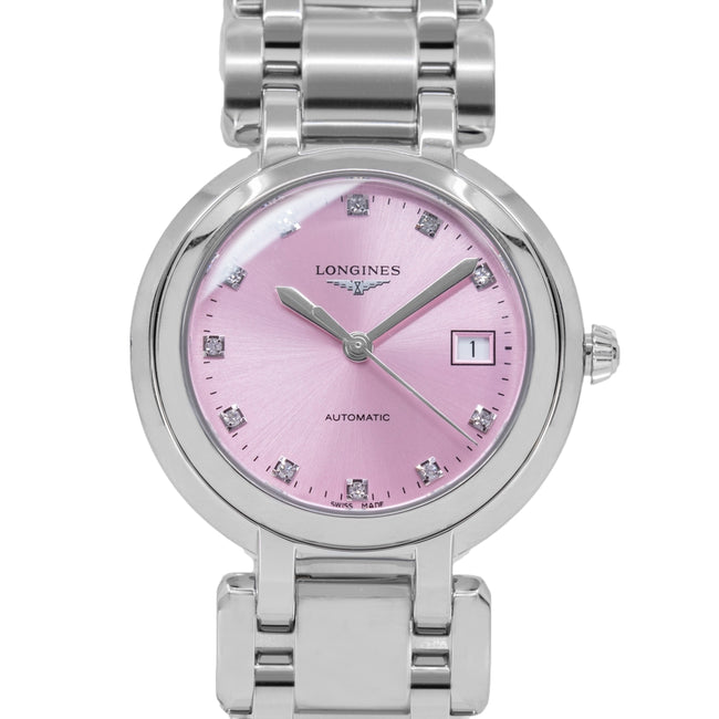 Longines Women's L8.113.4.99.6 Primaluna 30mm Pink Dial Auto