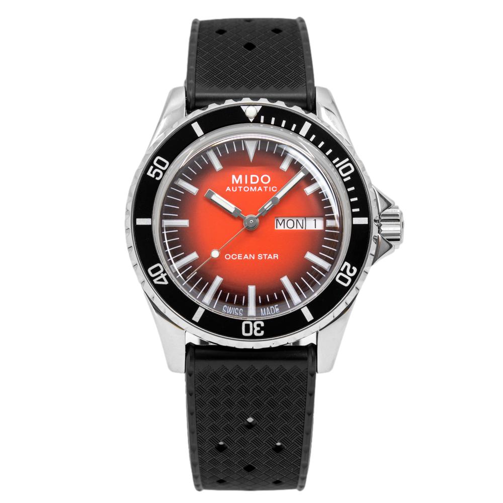 Mido Men's M026.830.17.421.00 OacenStar Red Dial Watch