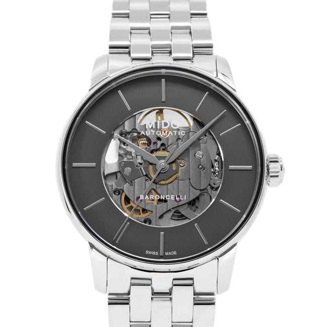 Mido Men's M037.436.11.061.00 Broncelli Skeleton Dial Watch