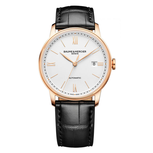 Baume&Mercier Men's M0A10597 Classima 18KPink Gold Titanium