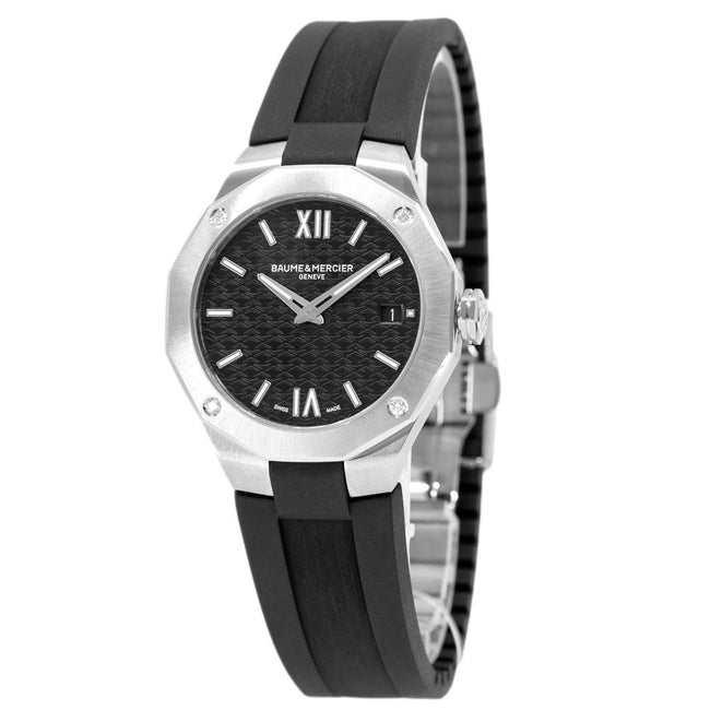 Baume & Mercier Ladies 10613 Riviera Black Dial Quartz