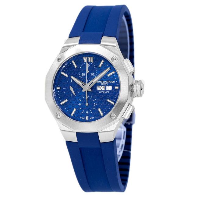 Baume & Mercier Men'sM0A10623 Riviera Blue Dial Watch