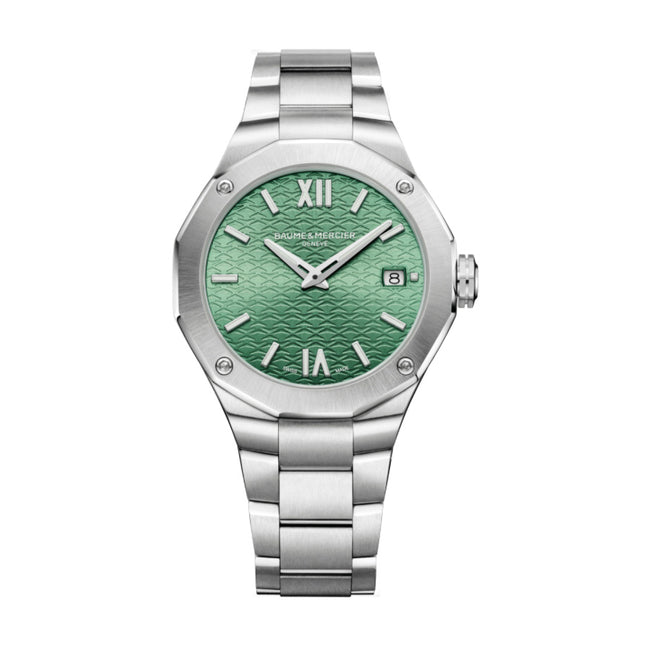 Baume&Mercier Ladies M0A10683 Riviera Green Dial Quartz