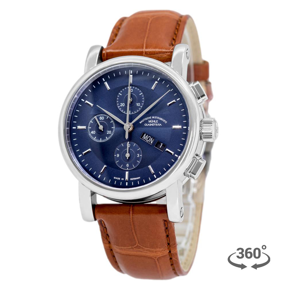 M1-30-92-LB-Muhle Glashutte Men's M1-30-92-LB Teutonia II Chronograph 