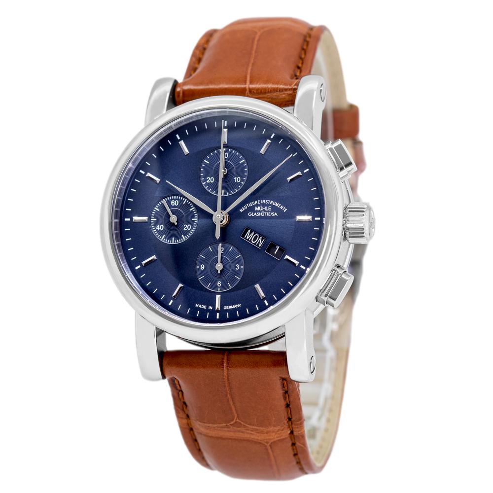 M1-30-92-LB-Muhle Glashutte Men's M1-30-92-LB Teutonia II Chronograph 