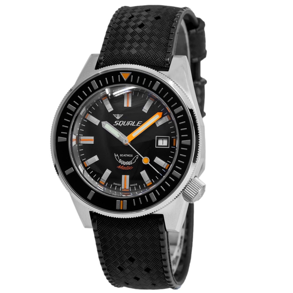 Squale Men's MATICXSG.HT Matic Satin Black 60 ATM Automatic