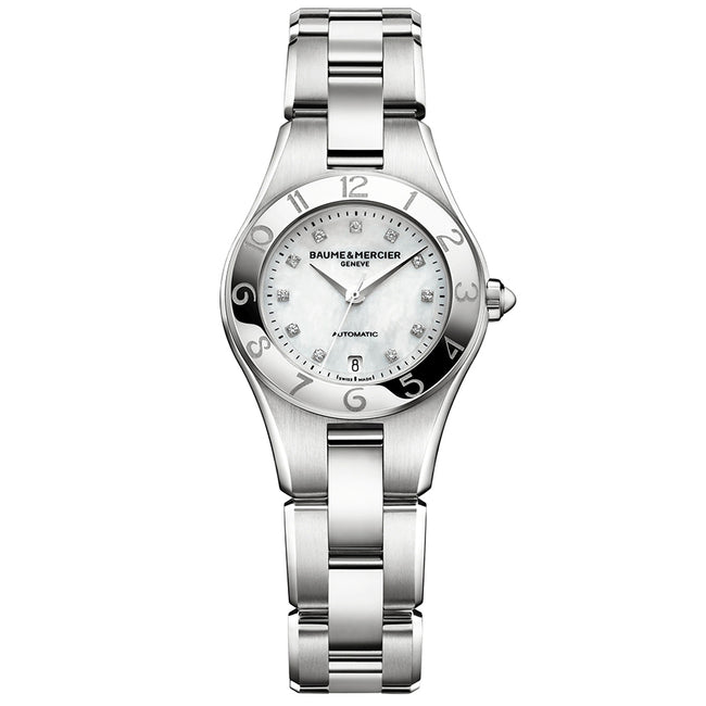 Baume&Mercier Ladies M0A10113 Linea Auto Diamond Set Watch